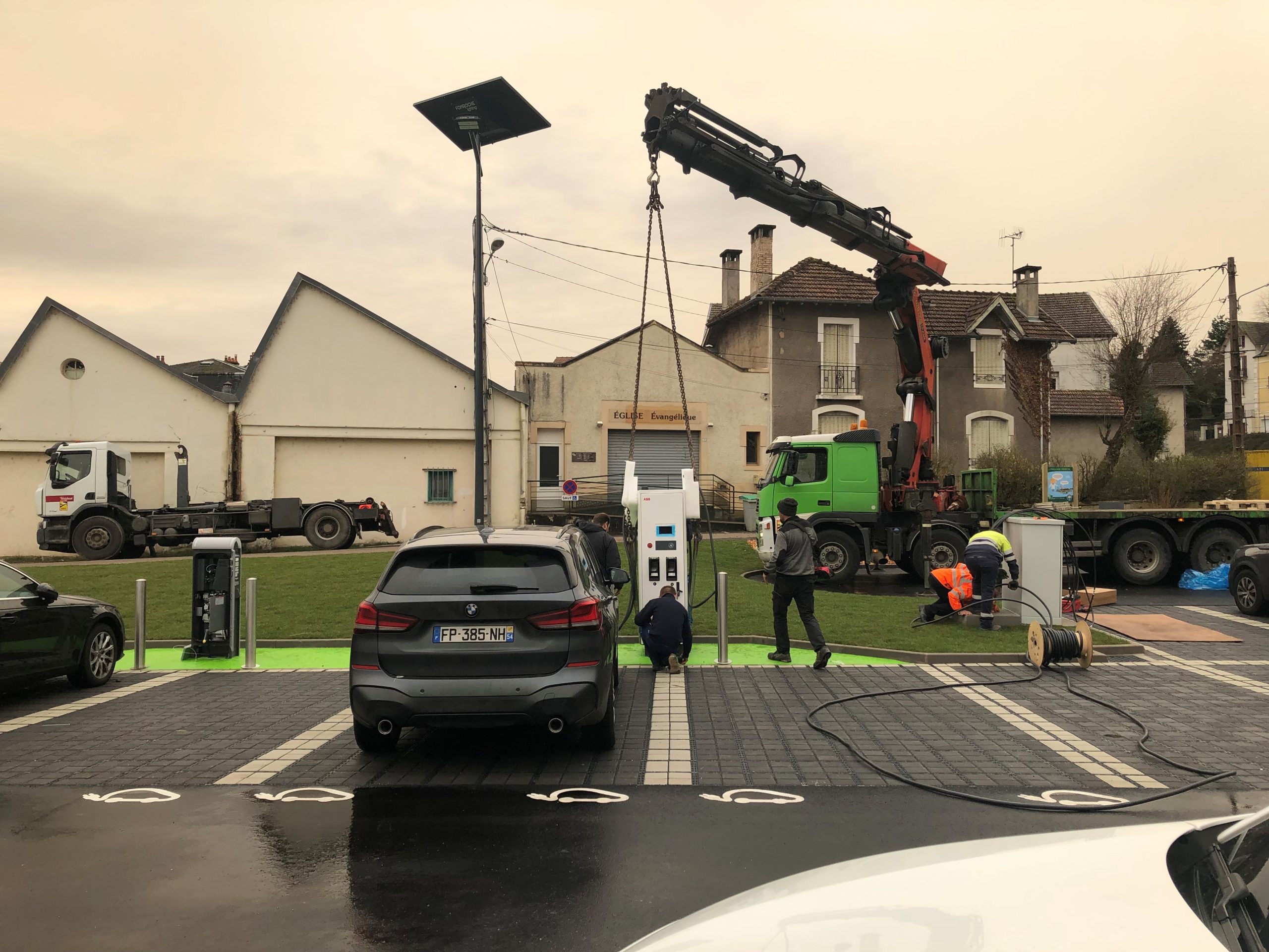 bornes IRVE installées par Cegelec Vosges